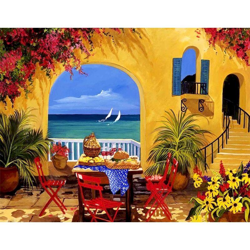 CHENISTORY Paint By Number Kit Abstract On Canvas For Adults Wall Art Picture Scenery Oil Acrylic Painting Home Decoration Gifts
