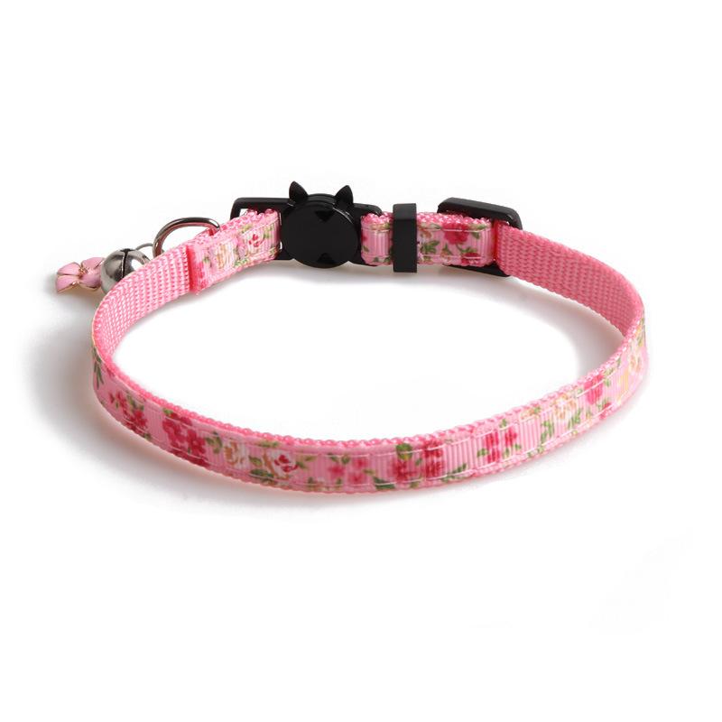 New Floral Cat Collar Cute Small Flower Pet Collar for Cats Adjustable Soft Kitten Collar Dog Leash Arnes Perro Pet Items