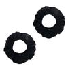 Pack of 2pcs Wheel Cover for Baby Strollers, Dustproof Case Easy To Install Pushchair Accessories Black Protectors