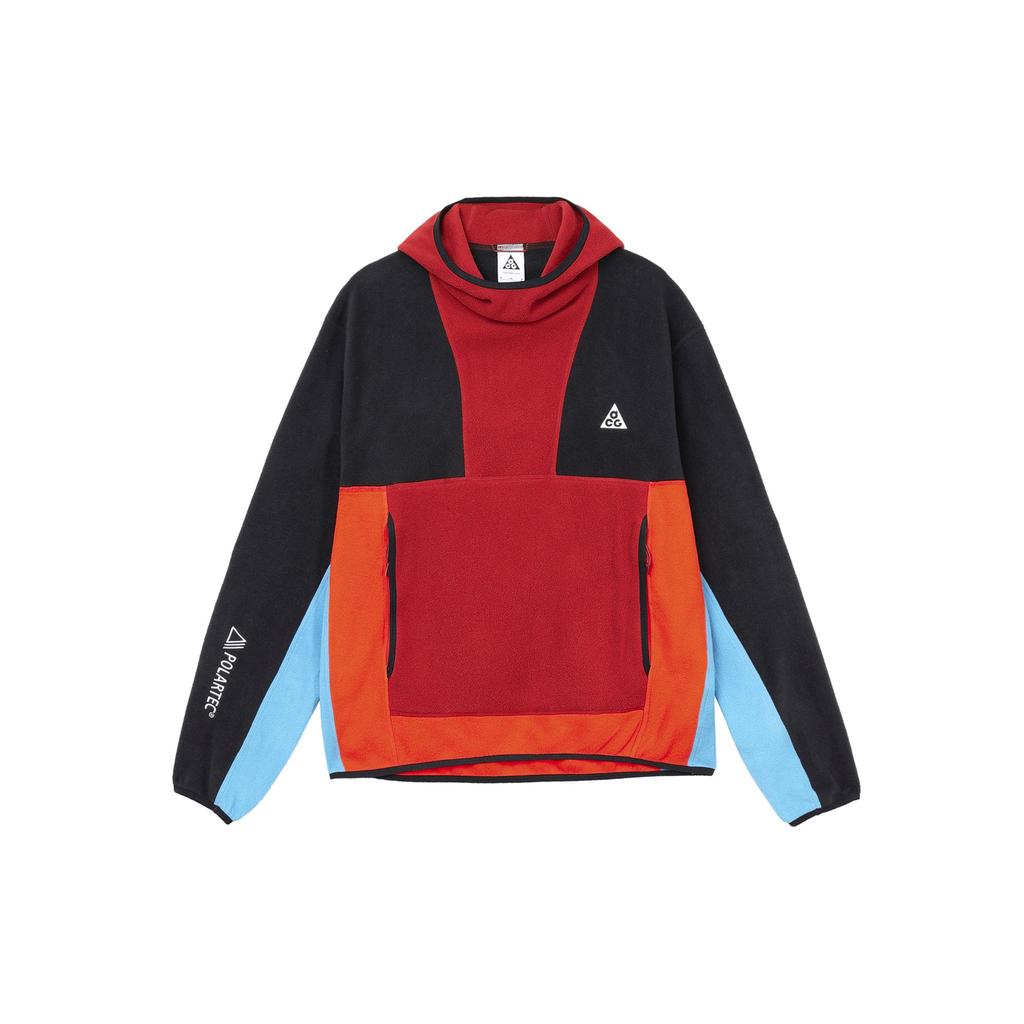 Nike ACG Polartec Wolf Tree Fleece Hoodie Men Tops Red CV0643-671