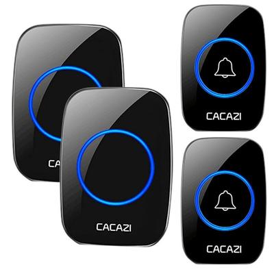 New Wireless A10 Waterproof Doorbell 1 Button 1 2 Receiver 300M Remote Control Smart Cordless Home Door Bell 60 Chime US EU UK Plug