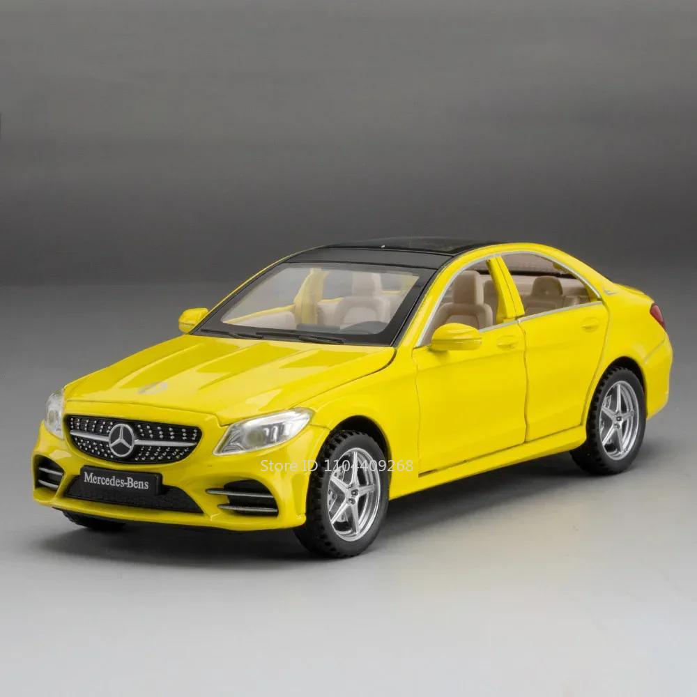 1:32 Scale GLE63S C260L Car Model Toy Metal Diecast Sound Light Pull Back Doors Opened Simulation Toys Boys Ornament Gifts