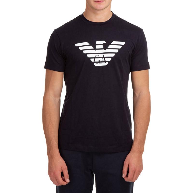 Emporio Armani Logo Printed Crewneck T Shirt 8N1TN5-1JPZZ-0975