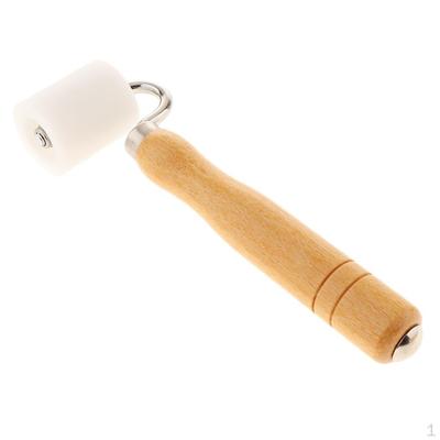 Ahşap Saplı Pürüzsüz Yüzey Kenar Dikiş Rulosu DIY El Basınç Silindirleri