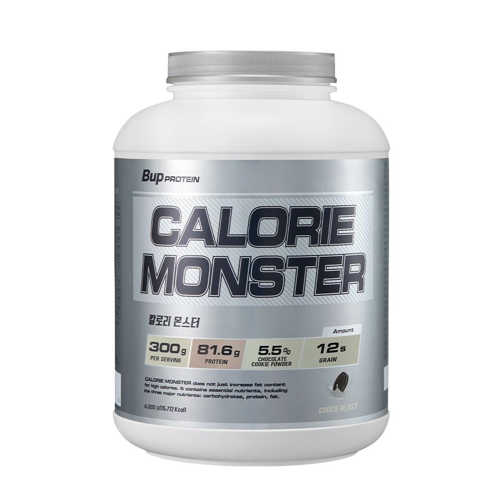 BUP Calorie Monster Cookie & Cream Flavor 4kg Fitness Supplement Protein Supplement Weight Gainer 1 Pcs Ingredients: May Be | 4kg 1 Pcs