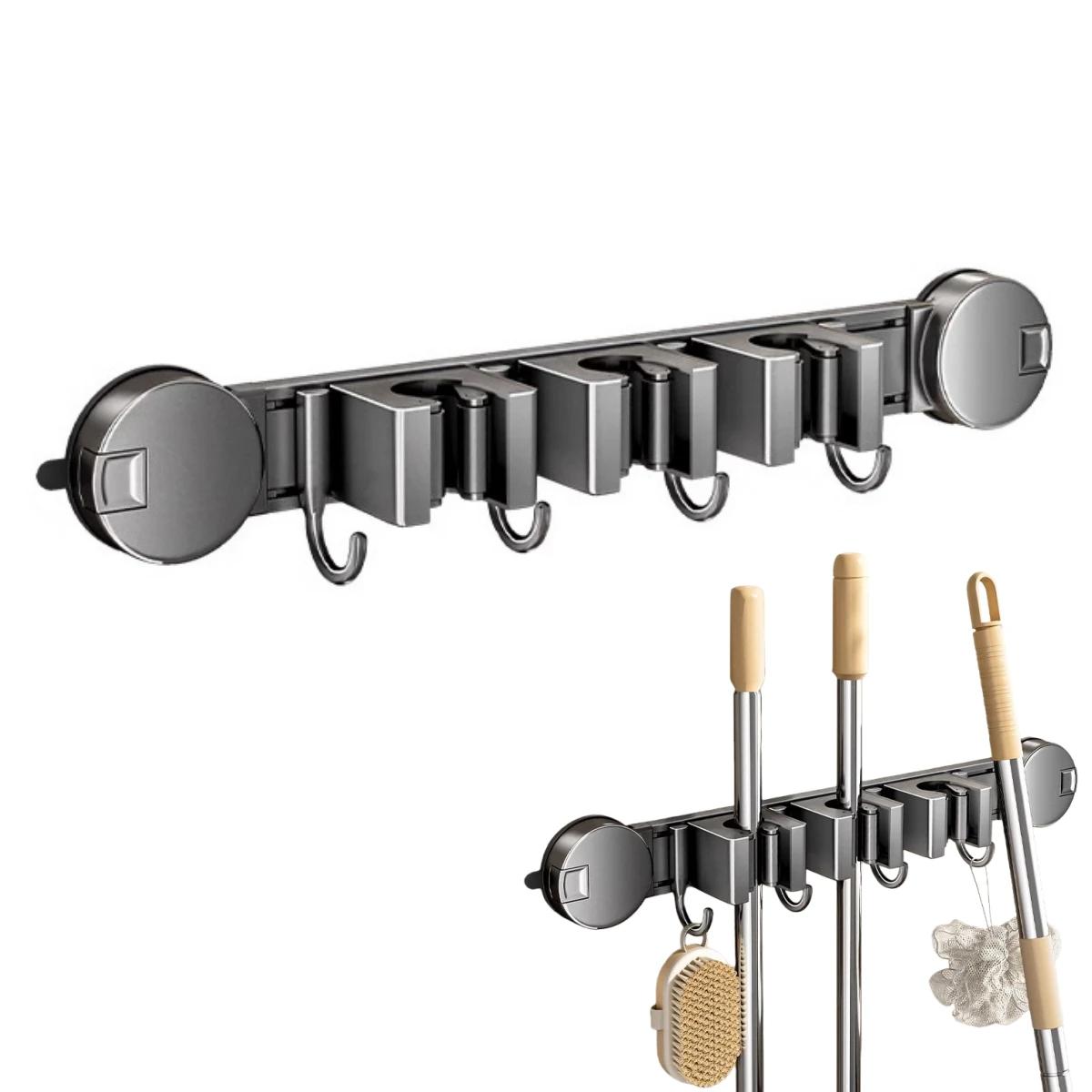 Space Saver Broom Hanger Garage Storage High Elasticity Clips Indoor Storage Kitchen Organizer For Brooms For Mops China Mainland 11390₽