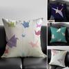 Warm Paper Cranes Cushion Cover Pillow Case Antidustmite Invisible Zipper Silky Plush Cushion