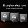 Jujie Seamless Transparent Adhesive Wall Hooks
