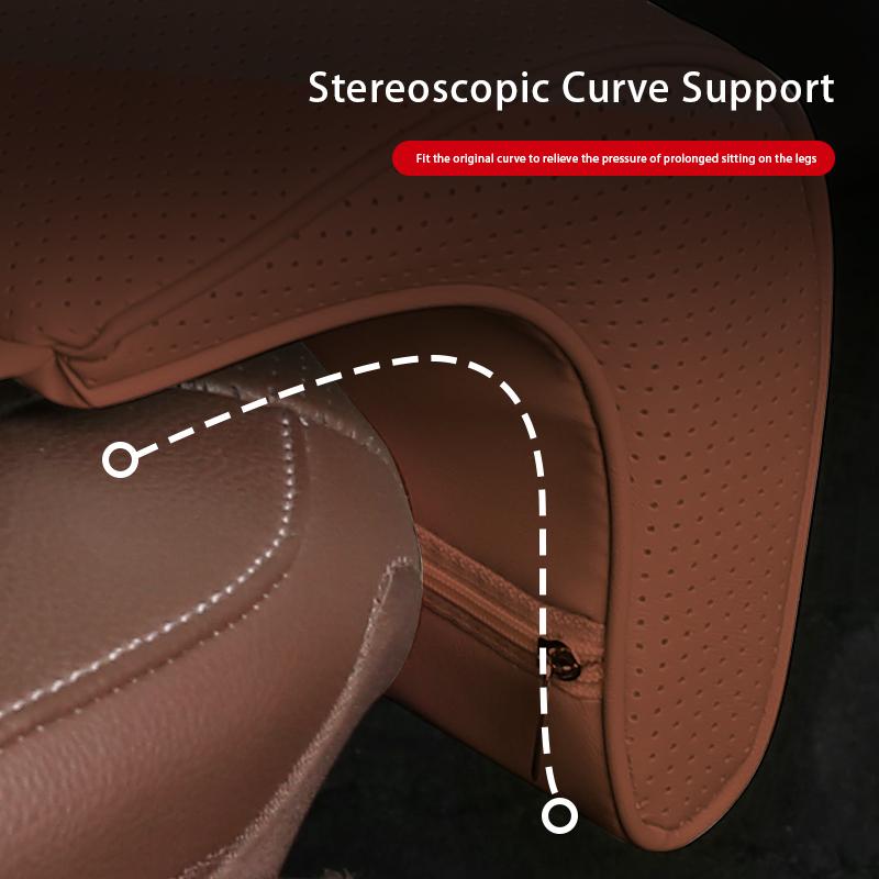1PC Car Seat Extended Footrest Driver and Passenger Leg Rest Universal Car Seat Cover Leather Breathable Non-slip Cars Seats
