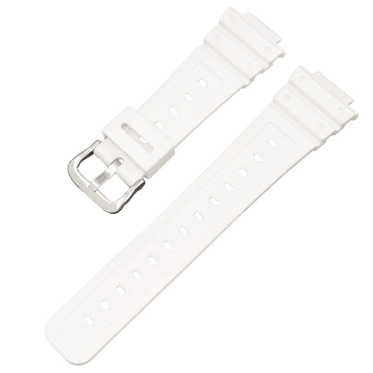

для Casio Band сменный ремешок силиконовый ремешок сменный ремень мягкий спортивный ударопрочный потостойкий G-SHOCK DW-5600 / GA-2100 / GW-M5610 / DW-5700 белый