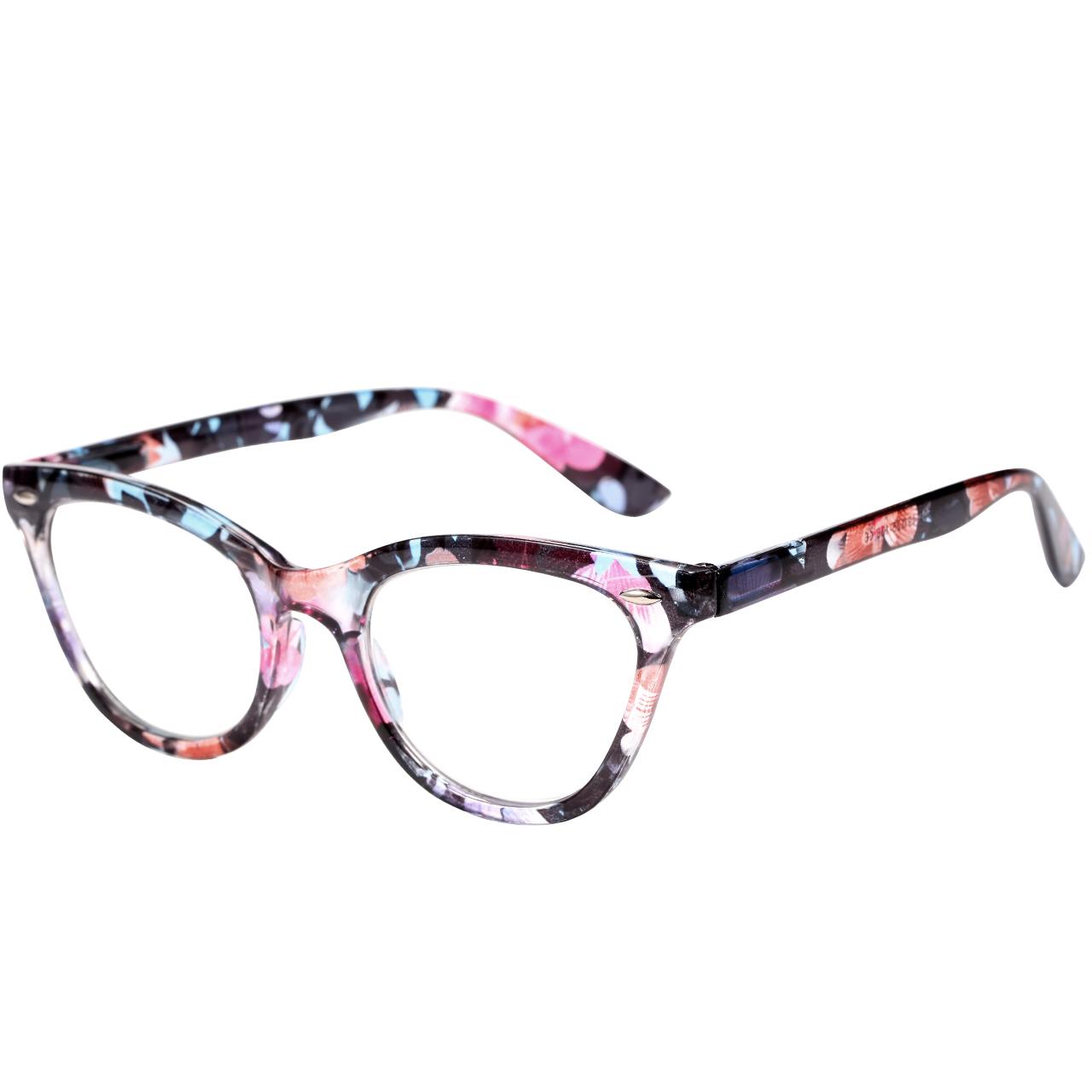 

Elegant Floral Print Reading Glasses for Women Anti Blue Light Presbyopic Eyewear Fashionable Eye Protection Ultralight Frame 1.5