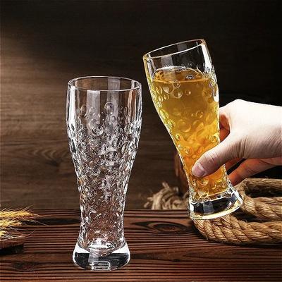 330ml/500ml Beer Glass Bar Craft Beer Glass Creative Wheat Beer Glass Party Beverage Cup Transparent Cold Drink Cup Bar Tools