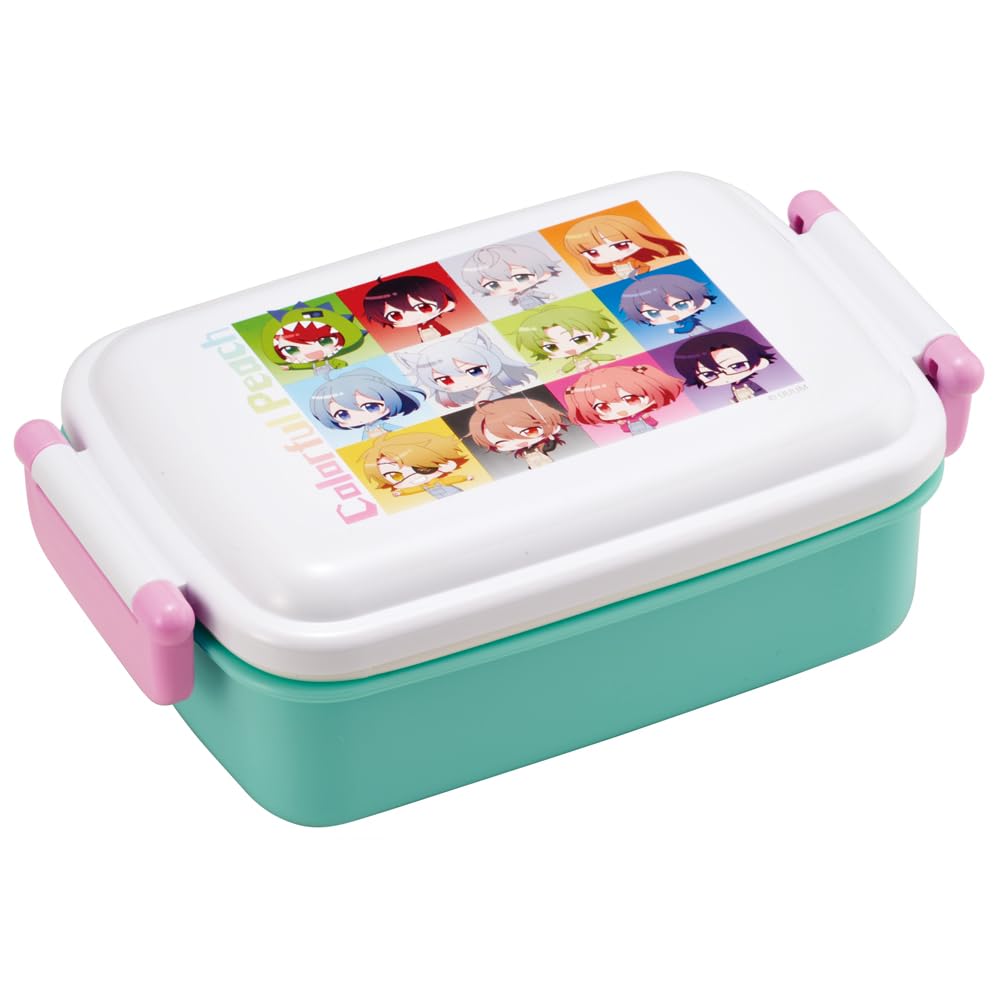 Skater Lunch Single Colorful Made in Japan Kids' Box, Tier, 450ml, Dome-Shaped, Peach, Antibacterial, (RBF3ANAG-A)