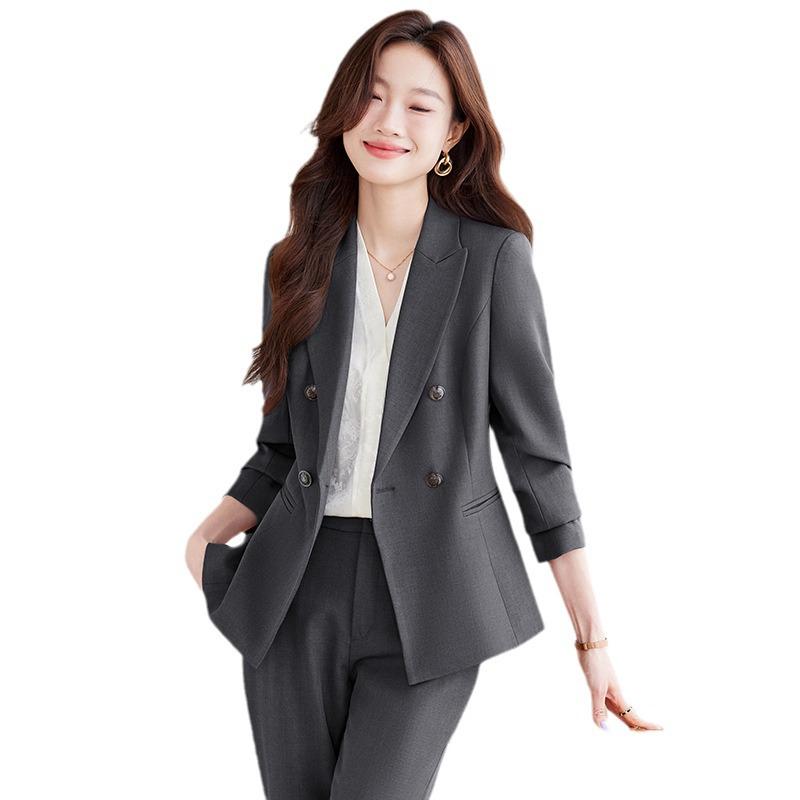 2024 Women's Professional Autumn Suit Set - Elegant, Thick Style for Formal Commuting & Hotel Reception