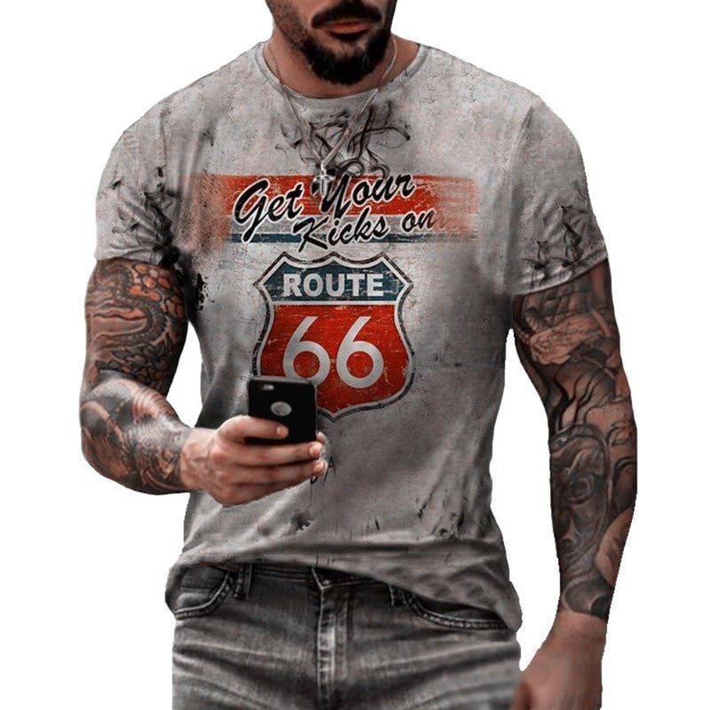 Summer Fashion Men's 3D Printed Personalized Art Casual Comfortable Daily T-shirt