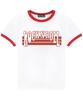 SHIRTMYLIPS Rock 'N' Roll Retro Ringer T-Shirt White