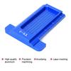 Precision Marking T-Rule, Aluminum Alloy Hole Positioning Scribing Gauge Woodworking Measuring Tool(Blue)