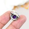 Amethyst Gemstone 925 Sterling Silver Oval Shape Handmade Jewelry Ring For Women