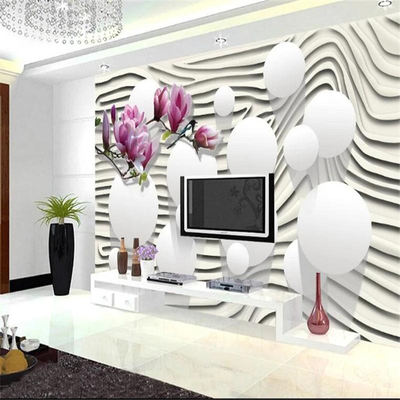 Floral Wallpaper Gold Soft Package Pearl Flower Mural Gold Background Wallpaper Living Room Bedroom Home Decor