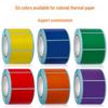 Multicolor Waterproof Thermal Paper Labels: Blank Self-Adhesive Stickers for Barcode Printing in Red and Yellow