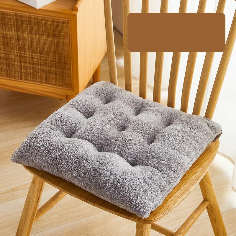 2023 Новая утолщенная подушка для сиденья из овечьей шерсти теплая подушка противоскользящая в стиле веревки мягкая подушка с квадратной подушечкой about40x40cm 1757₽
