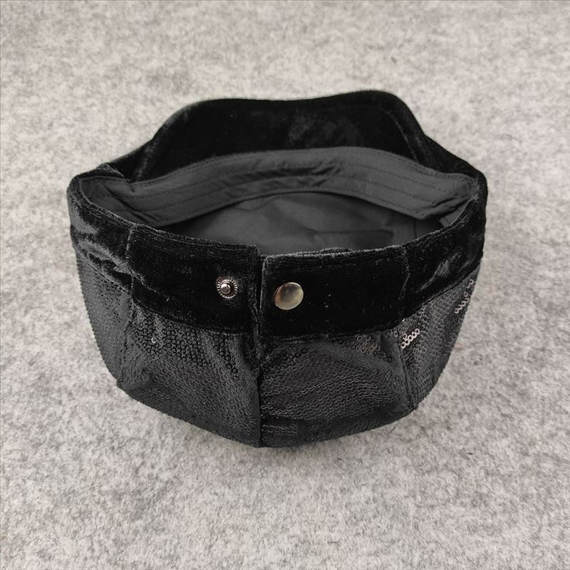 Yuying peaked cap sequined decorative autumn and winter millinery British fan trend women's hat casual fashion trend