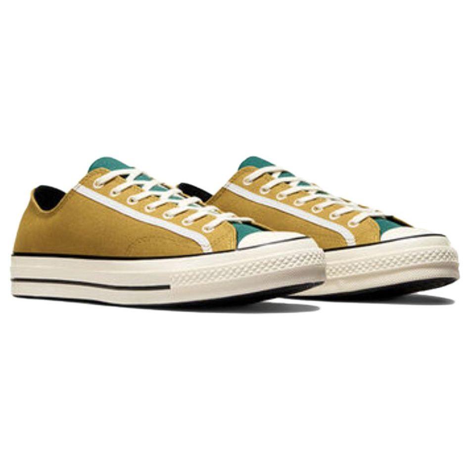 Converse Chuck 70 Ox Hidden Trail Round Toe Comfortable Durable Low Top Canvas Shoes Unisex sneaker Yellow A05627C