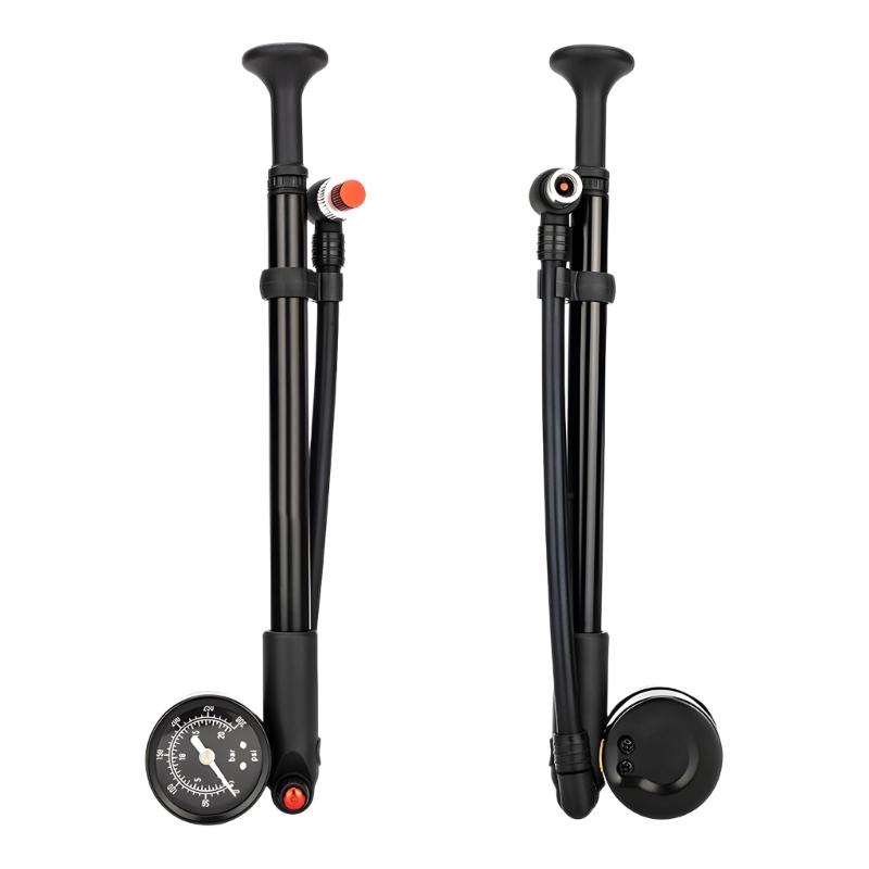 Tragbare Mountainbike-Dämpferpumpen 300 PSI Hochdruck-Fahrradreifenpumpen für Gabel- und Hinterradfederungsdämpfer