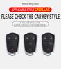 AASL1 Car Key Case Cover For Cadillac Xt5 XTS CTS SRX ATSL XT4 CT6 ATS Escalade ESV DTS ELR STS 2014-2018 Zinc Alloy Leather Keychain