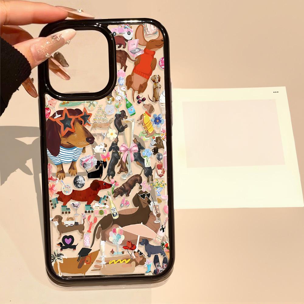 Acrylic Phone Case for iPhone 11 12 13 14 Pro 12 14 16 Pro Max for Samsung A16 A36 A56 S24 FE High-quality Painted Anti-fall Mobile Phone Case