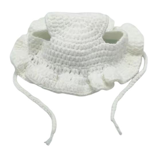 Cat Hat Pets Knitted Cosplay Hat Halloween Christmas Party Costume Headwear Dress-up Accessories for Puppy Cat Kitten