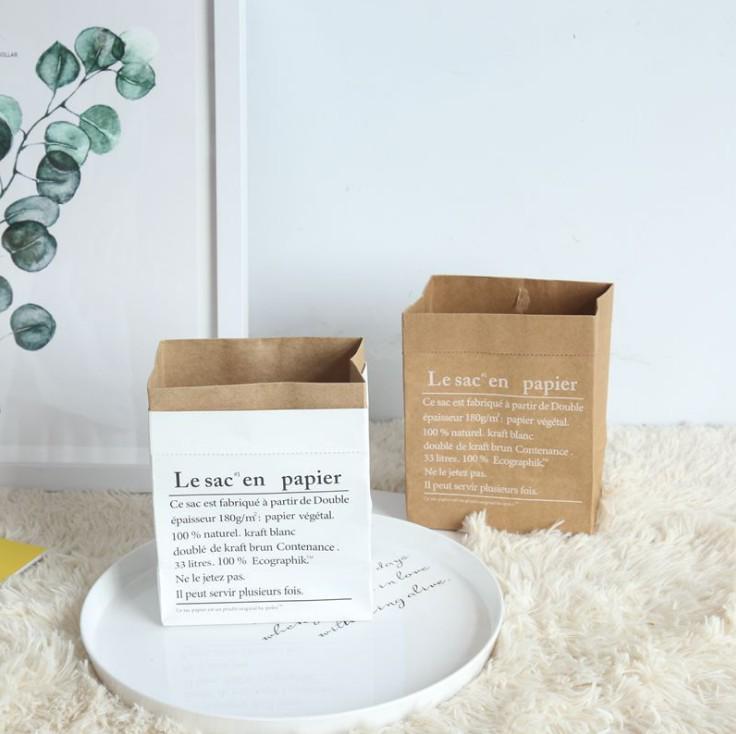 Nordic Style Kraft Paper Flower Basket for Fresh or Dried Bouquets
