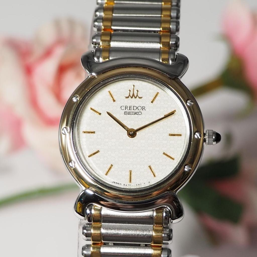 [USED] Credor Seiko K18 Bezel Women's Watch 811