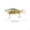 5 Pieces Fishing Lures Swimbaits Spinnerbaits Metal Multi Jointed Baits Hard for