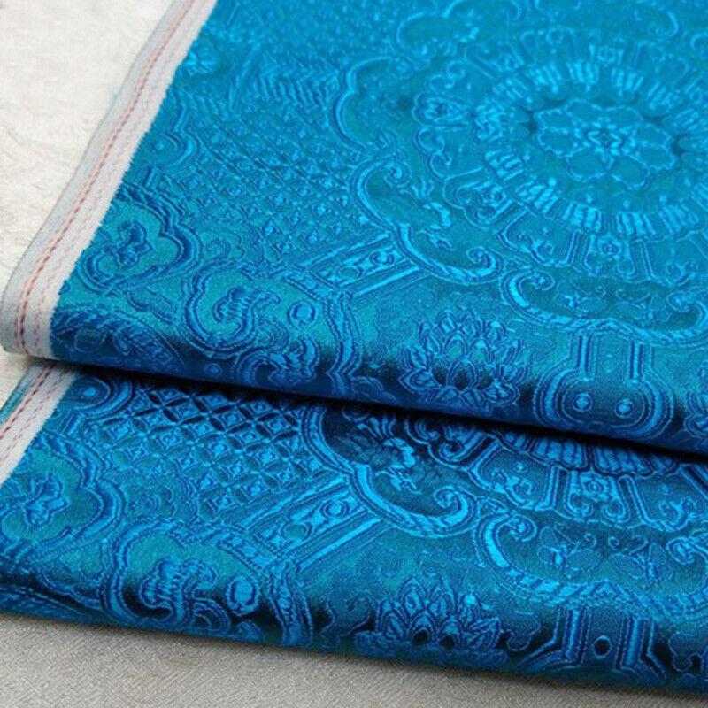 Saténová Hedvábná Brokátová Žakárová Květinová Látka Vintage Kostým Šaty Řemeslné Oblečení Potřeby Cheongsam Povlaky na Polštáře Šití