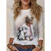 Women'S Artistic Style Winter Cute And Penguin Print Long Sleeve T-Shirt, Tale Casual Top