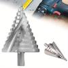 1 Pcs 6-60mm Step Drill Bit 12.5mm/0.5” Shank 4241 HSS Groove Drill Bit For Wood Plastic Thin Metal Sheet