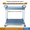 Commercial Three-Tier Plastic Push Cart for Dish Collection In Restaurants and Hotels