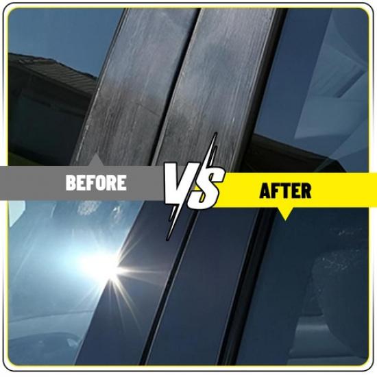 10PC Pillar Post Trim Door Window Docal Glossy Black For Mazda 3 Axela 2014-2018