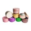 Colorful 50ml Round Aluminum Candle or Tea Storage Tin