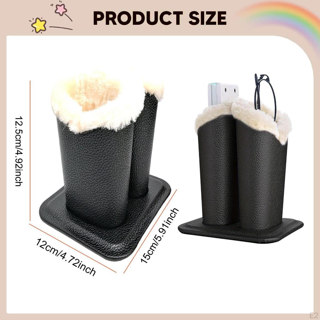 Lined Eyeglasses Holder Glasses Case Double Head Soft Lining Display Stand for Office Home