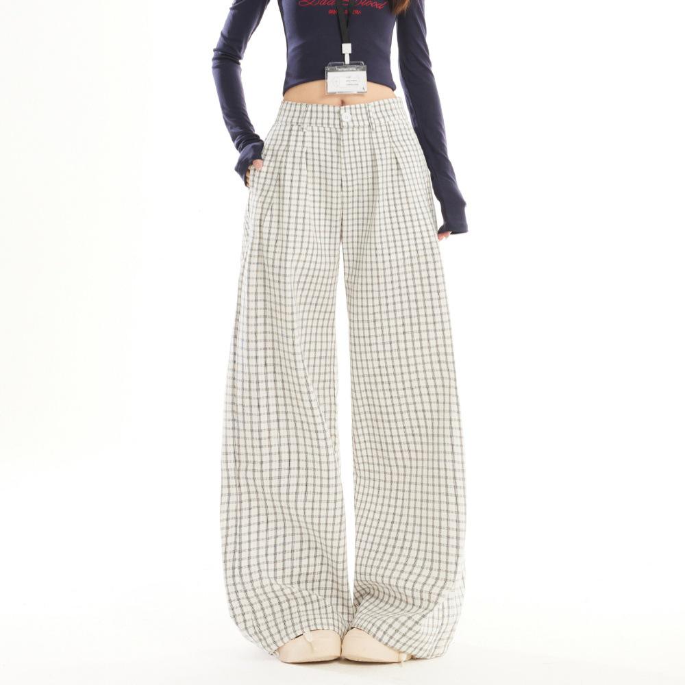 Damen Amerikanische Retro Karottenhose mit hoher Taille - Lässig, Schlankmachend, Frühling/Sommer