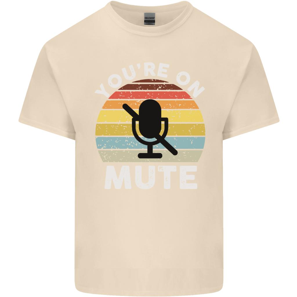 Youre On Mute Funny Microphone Conference Unisexs Light Cotton TShirt