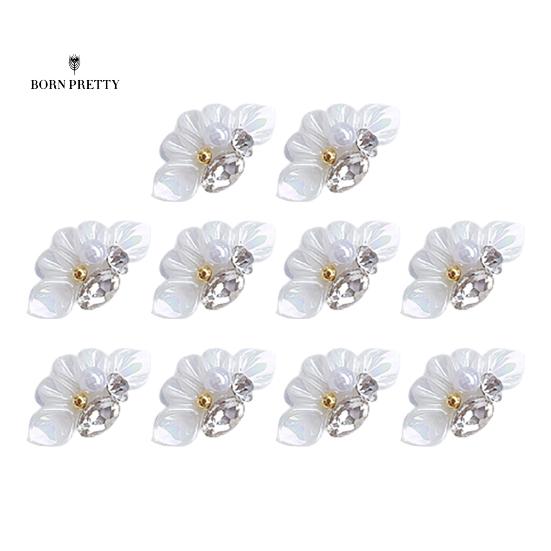 

Гарні підвіски для нігтів Прикраси для нігтів Блискучий візуальний ефект Привертає увагу декоративний білий