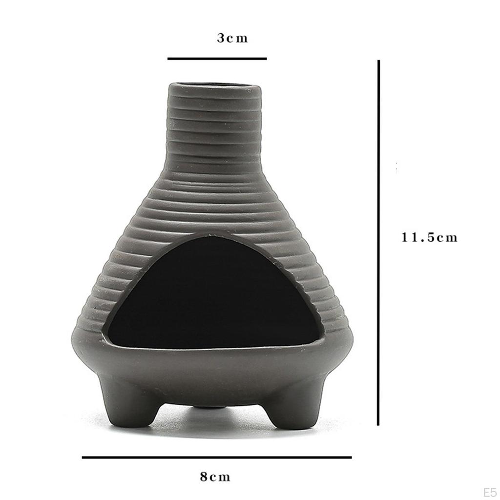 Ceramic Incense Burner, Palo Holder, Gift with Fireplace Decoration, Sticks Sage