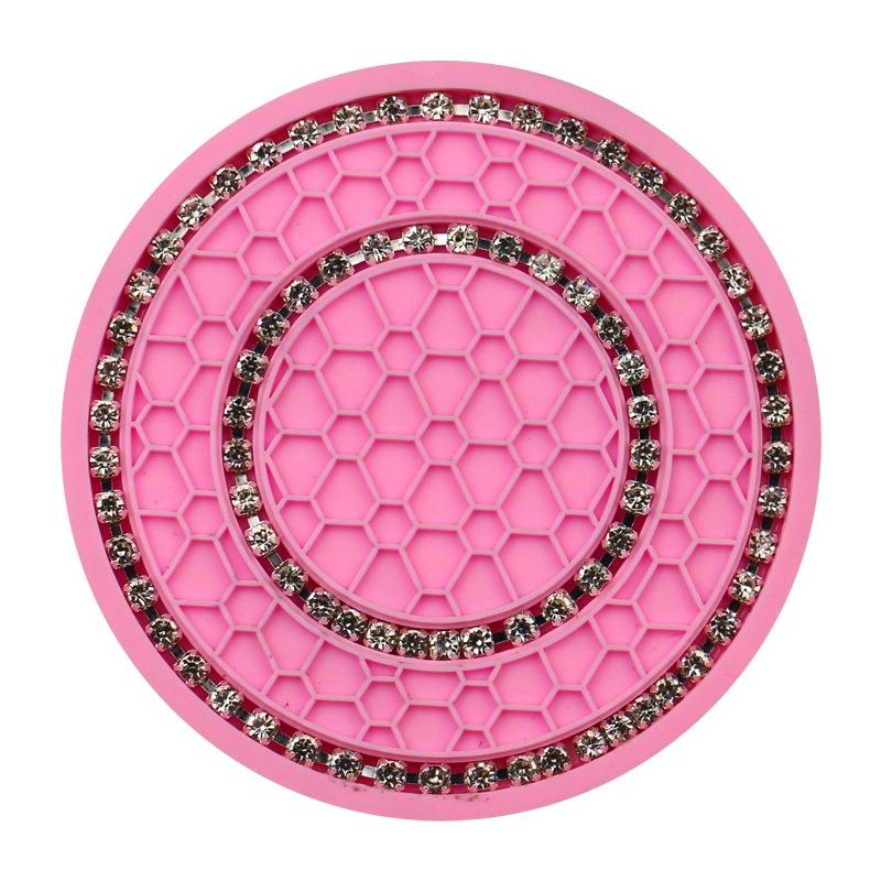 1/2PCS Car Cup Holder Coasters Auto Non-Slip Car Drink Bottle Cushion Drink Mat Vehicle Interior Anti-slip Pad Decor Accessories