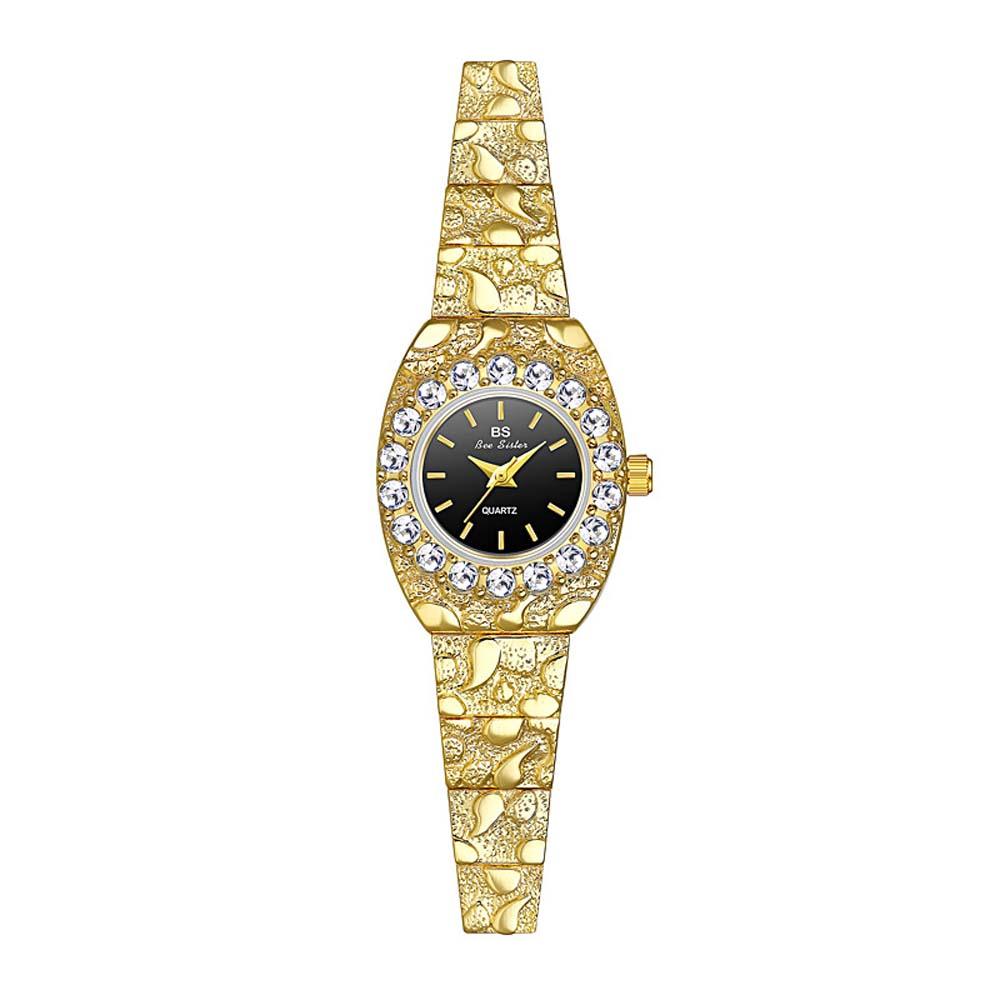 Luxury Women Watches Diamond Wristwatches Small Black Dial High Quality Quartz Clock Fashion Dress Gifts NEW Waterproof