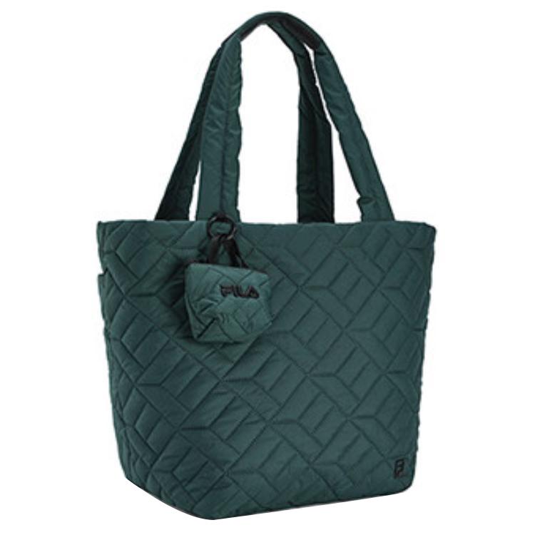 Fila Fitness Sports Casual Zipper Tote Bag Shopping Handbag Large Women tote bags Mountain-Wall-Green A13W441162FKK