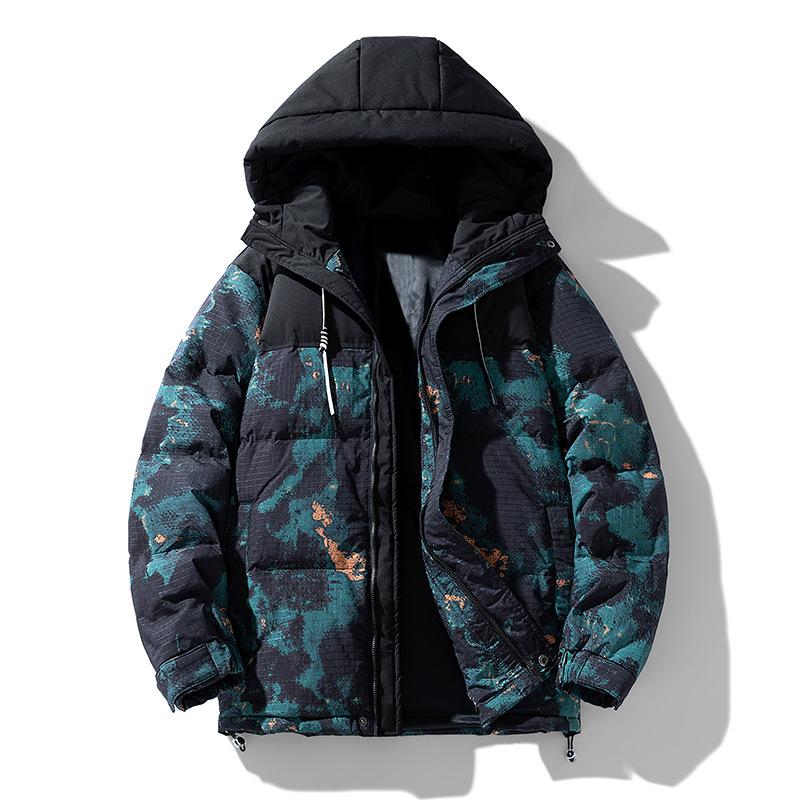 Down Jacket Mens Latest Winter Camouflage Handsome Leisure Top Jacket