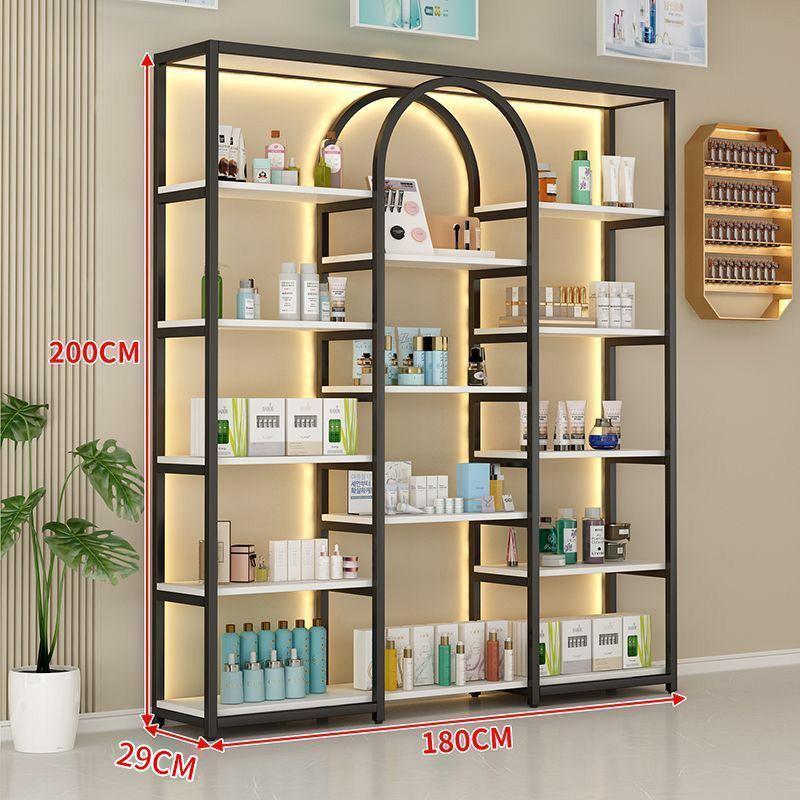 Floor-Standing Multi-Layer Nail Polish and Beauty Salon Display Rack